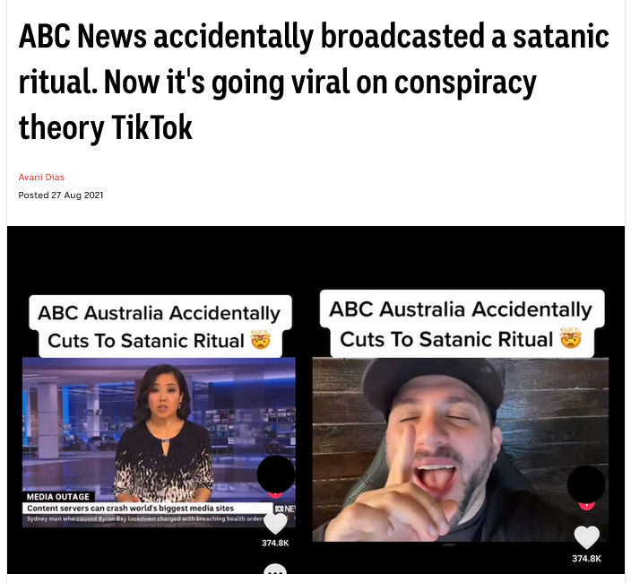 Satanic ritual caught on Live News 