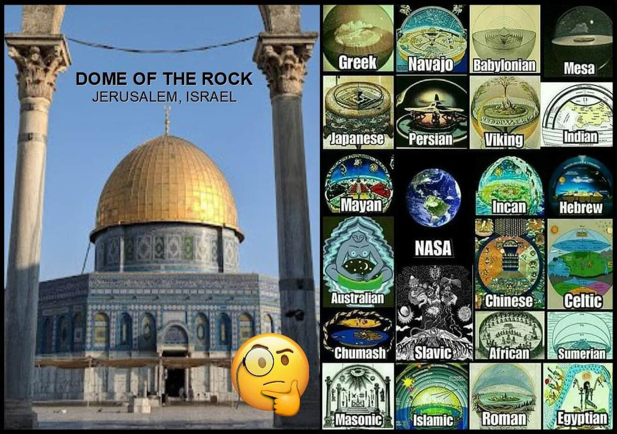 The Dome of the Rock is a sign of a Flat Earth in a dome. 