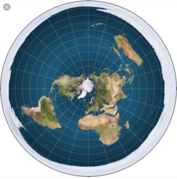 Flat Earth World Map 