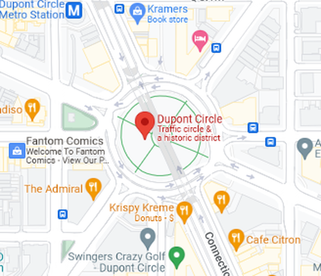 Dupont Circle on Google maps